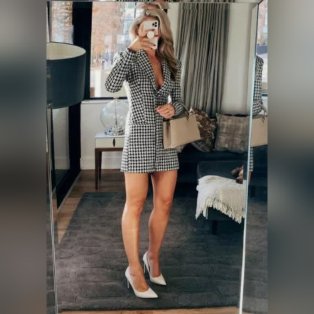 ZARA STRUCTURED BLAZER DRESS Size S